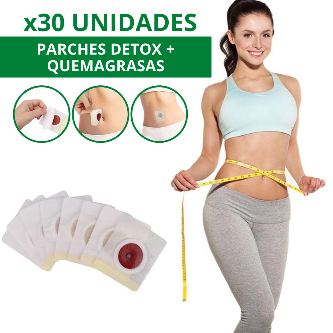 PARCHES DETOX + ACELERADOR DE METABOLISMO CON FÓRMULA NATURAL - DETOXYOU™️