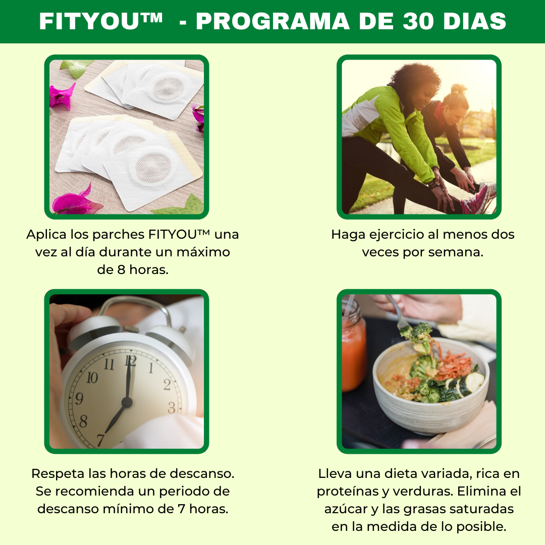 PARCHES DETOX + ACELERADOR DE METABOLISMO CON FÓRMULA NATURAL - DETOXYOU™️